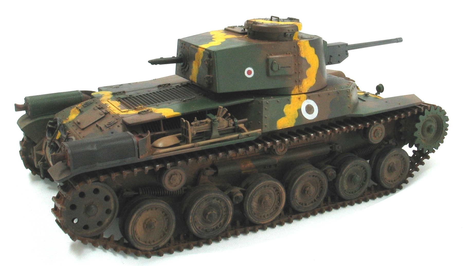 Type 97" shinhoto chi-ha "japonés medianas tanques Panzer kit 1/87 1/72